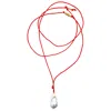 Smilla Brav Women's Gold / White / Red Baroque Pearl Necklace Luisa