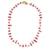 Smilla Brav Women's Gold / White / Red Cherry Snow Necklace In Multi