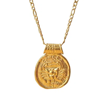 Smilla Brav Women's Gold Zodiac Cancer Necklace