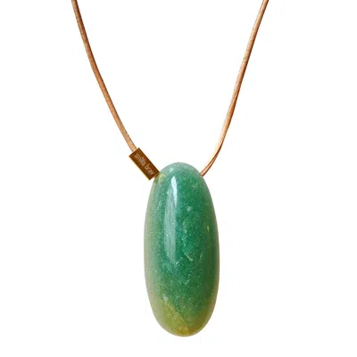 Smilla Brav Women's Green Aventurine Stone Necklace