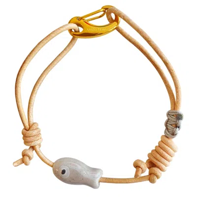 Smilla Brav Women's Grey Ceramic Fish Bracelet