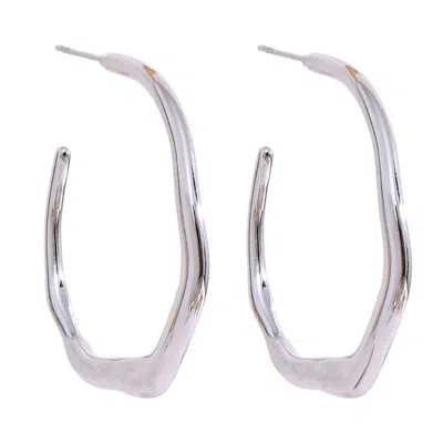 Smilla Brav Women's Hoop Earrings Anna - Silver In Purple