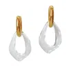 Smilla Brav Women's Neutrals / Gold Recycled Plastic Earrings Janice