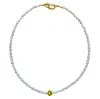 Smilla Brav Women's Orange / Gold / White The Smiley Pearl Necklace