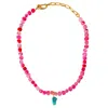 Smilla Brav Women's Pink / Gold Pink Agate Necklace Kendall In Multi