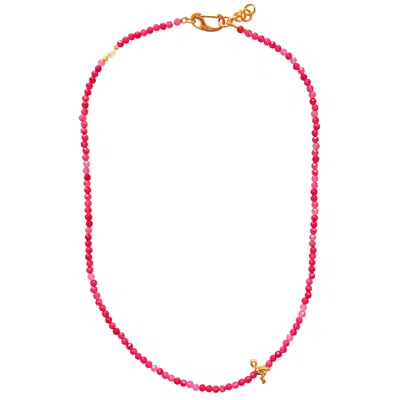Smilla Brav Women's Pink Necklace Flamingo