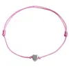 Smilla Brav Women's Pink / Silver Sterling Silver Heart Bracelet In Pink