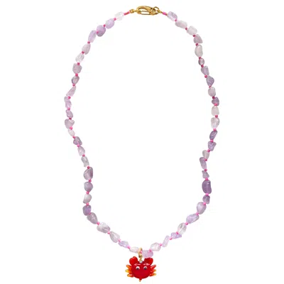Smilla Brav Women's Purple Holy Crab! Amethyst Necklace