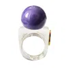 Smilla Brav Women's Purple Resin Ring Plumpie In Purple