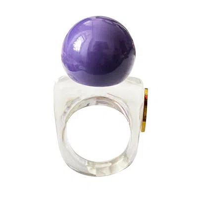 Smilla Brav Women's Purple Resin Ring Plumpie