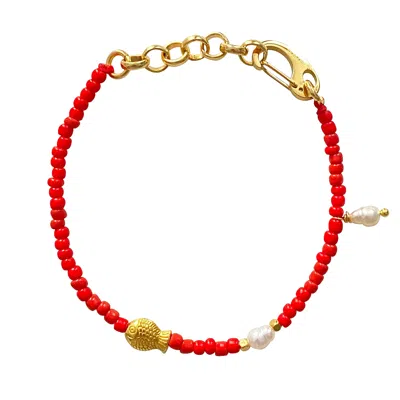Smilla Brav Women's Red Fish Bracelet