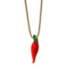 Smilla Brav Women's Red / Gold Murano Glass Chili Necklace In Multi