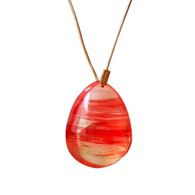 Smilla Brav Women's Red Melting Stone Necklace