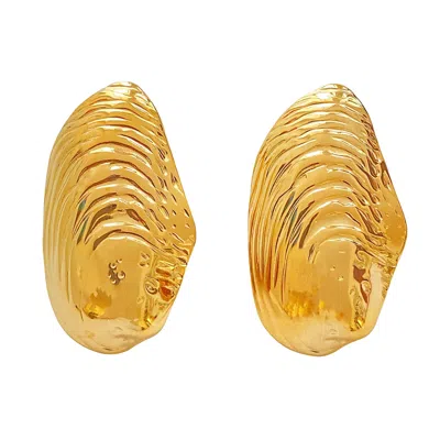Smilla Brav Women's Shell Earrings Raya - Gold