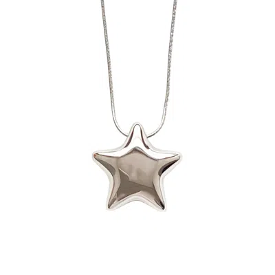 Smilla Brav Women's Silver Necklace You're Are A Superstar In Yellow