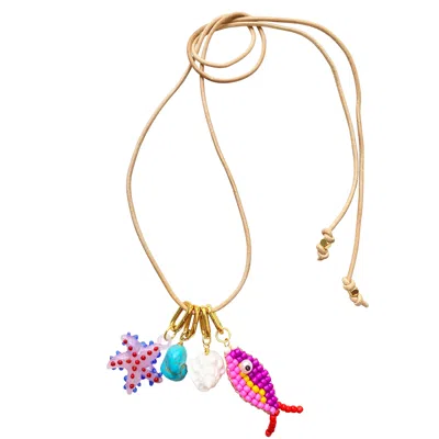 Smilla Brav Women's Take Me To The Sea Charm Necklace In Multi
