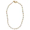 Smilla Brav Women's White / Gold Pearl Glass Necklace Vicky