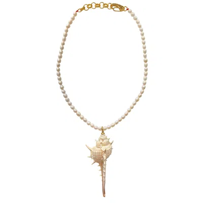 Smilla Brav Women's White Pearl Necklace Bali