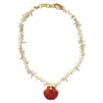 Smilla Brav Women's White Shell Necklace Mia