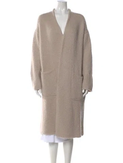 Pre-owned Sminfinity V-neck Sweater In Neutral