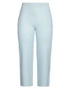 Sminfinity Woman Pants Sky Blue Size M Cashmere, Cotton In Blue