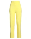 SMINFINITY SMINFINITY WOMAN PANTS YELLOW SIZE XS SUPIMA, CASHMERE