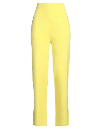 Sminfinity Woman Pants Yellow Size S Supima, Cashmere