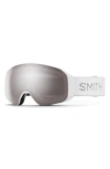 Smith 4d Mag™ 154mm Snow Goggles In White Chunky Knit/platinum