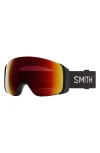 Smith 4d Mag™ 155mm Special Fit Snow Goggles In Black/chromapop Red Mirror
