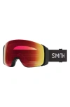 Smith 4d Mag 184mm Snow Goggles In Black/chromapop Everyday Red