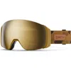 Smith 4d Mag 184mm Snow Goggles In Coyote Pow Hunter/black Gold
