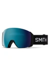 Smith 4d Mag™ Xl Low Bridge Fit Chromapop™ Snow Goggles In Black/chromapop Sun Blue