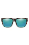 Smith 56mm Joya Chromapop™ Polarized Square Sunglasses In Blue