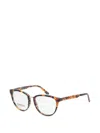 Smith 암브레이 톨토이즈셸 이펙트 스퀘어 프레임 안경 In Brown