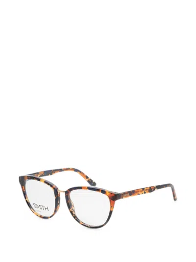 Smith 암브레이 톨토이즈셸 이펙트 스퀘어 프레임 안경 In Brown