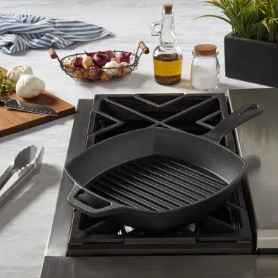 Smith And Clark Smith & Clark - 10.25" Square Grill Pan In Black