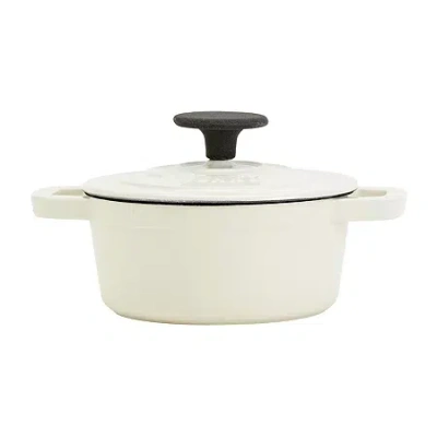 Smith And Clark Cast Iron 1-qt. Dutch Oven In White