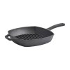 Smith And Clark Cast Iron 10.25" Grill Pan With Assist Handle In Black