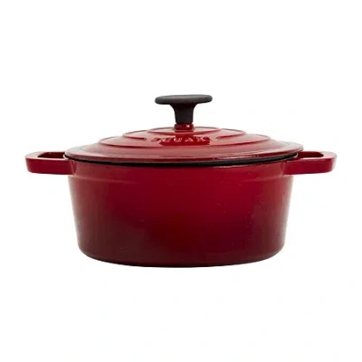 Smith And Clark Cast Iron 3-qt. Dutch Oven In Red