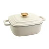 Smith And Clark Cast Iron 4-qt. Square Dutch Oven In Sand