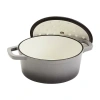 Smith And Clark Cast Iron 5-qt. Round Dutch Oven In Gray