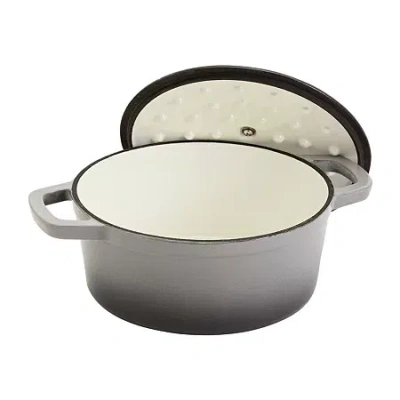 Smith And Clark Cast Iron 5-qt. Round Dutch Oven In Gray