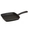 Smith And Clark Cast Iron 6.75" Square Grill Pan In Black