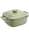 Smith And Clark Smith & Clark Enameled Cast Iron 4-qt. Square Dutch Oven In Green