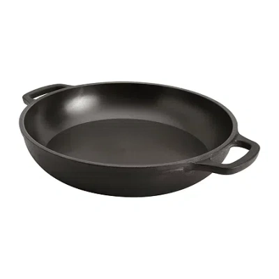 Smith And Clark Pre-seasoned Cast Iron 13" Sauteuse In Black