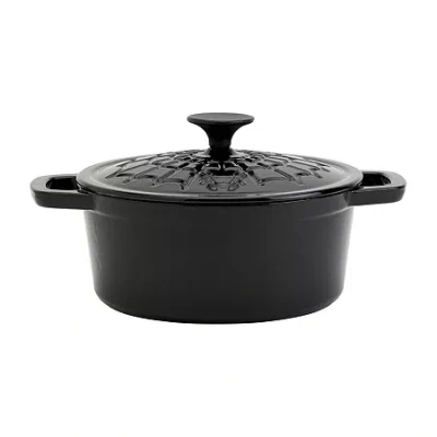 Smith And Clark Spiderweb Cast Iron 3-qt. Dutch Oven With Lid In Black