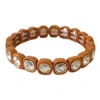 Smith & Co. Jewel Design Women's Brown City Girl Petite Bracelet - Tobacco In Brown