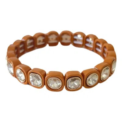 Smith & Co. Jewel Design Women's Brown City Girl Petite Bracelet - Tobacco