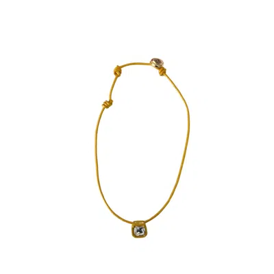 Smith & Co. Jewel Design Women's Gold / Yellow / Orange Candy Collar Necklace - Marigold