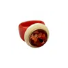 Smith & Co. Jewel Design Women's Red City Girl Ring - Tomato